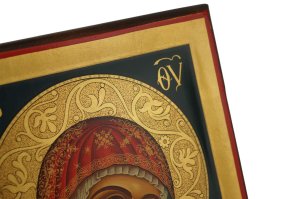 virgin mary icon handmade greek orthodox