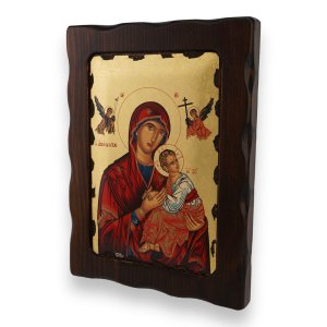 virgin of the passion icon handmade greek orthodox