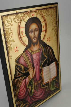 christ the teacher icon hand painted bulgarian orthodox
