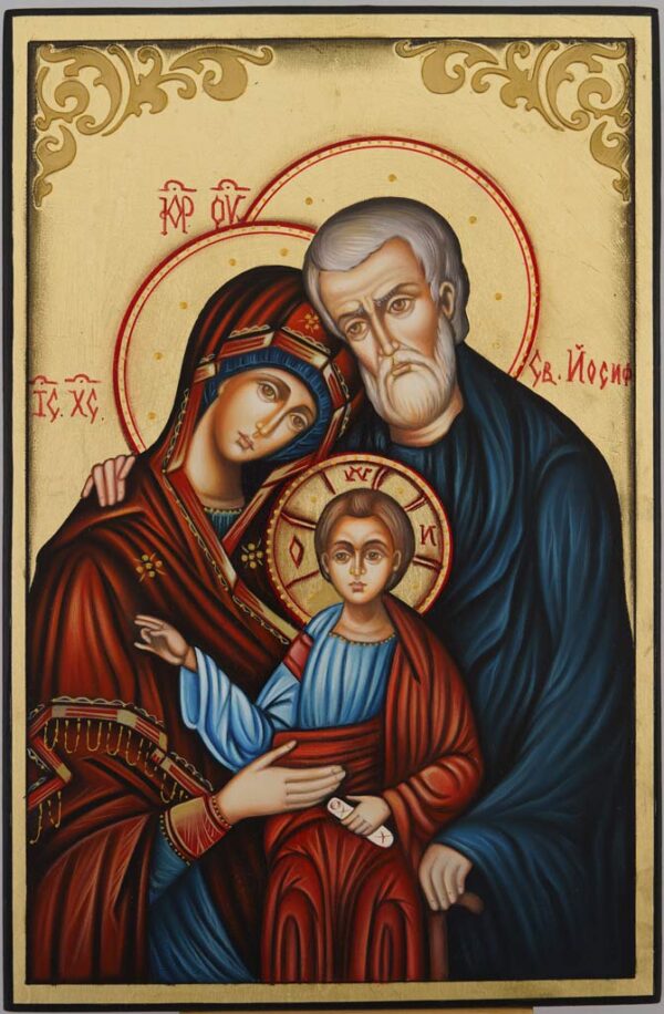 holy family icon hand painted orthodox