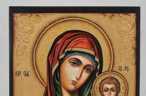theotokos of kazan icon hand painted russian orthodox