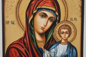 theotokos of kazan icon hand painted russian orthodox