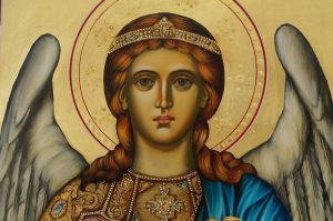 archangel gabriel icon hand painted orthodox