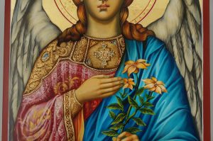 archangel gabriel icon hand painted orthodox