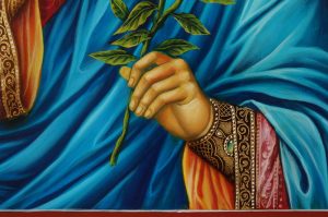 archangel gabriel icon hand painted orthodox