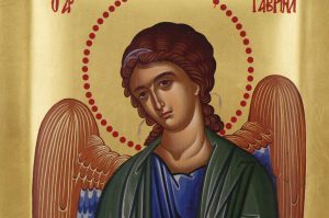 archangel gabriel icon handmade greek orthodox