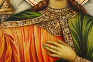 archangel raphael icon hand painted orthodox