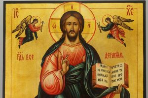 christ almighty icon hand painted orthodox