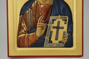 christ pantocrator icon mount athos hand painted greek orthodox
