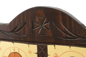 christ the teacher and theotokos diptych orthodox handmade in greece