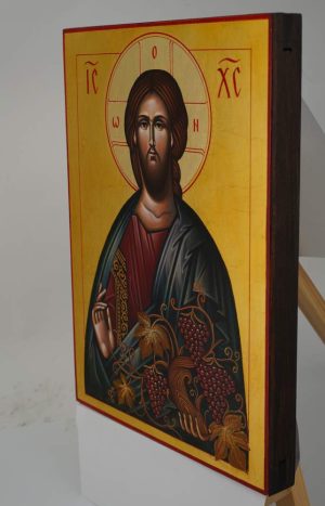 christ the true vine icon hand painted orthodox