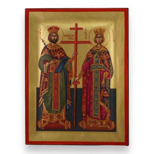 constantine and helen icon handmade greek orthodox