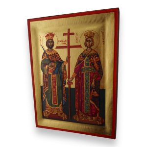 constantine and helen icon handmade greek orthodox