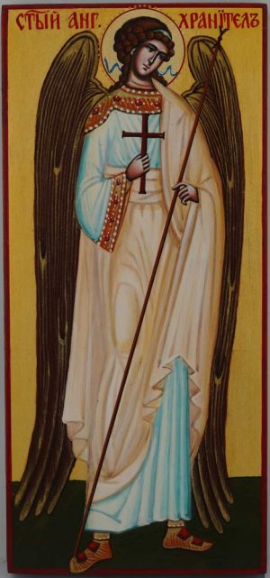 guardian angel hand painted orthodox icon