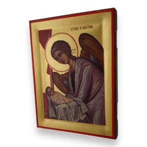guardian angel icon handmade greek orthodox