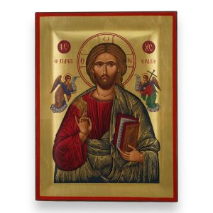 jesus christ pantocrator icon handmade greek orthodox