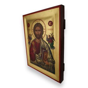 jesus christ pantocrator icon handmade greek orthodox