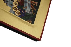 mystical supper icon handmade greek orthodox