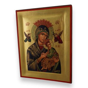 our lady of perpetual help icon handmade greek orthodox