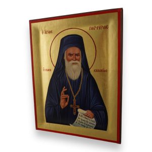 saint porphyrios icon handmade greek orthodox