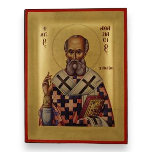st athanasius the great icon handmade greek orthodox