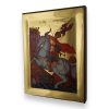 st george icon gold mirror handmade orthodox