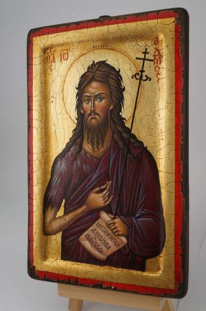st john the baptist icon hand painted orthodox