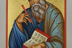 st john the theologian icon hand painted orthodox polished gold