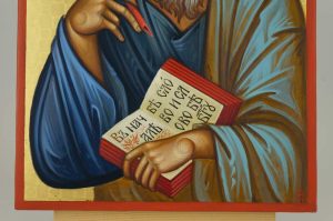 st john the theologian icon hand painted orthodox polished gold