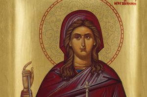 st mary magdalene icon handmade greek orthodox