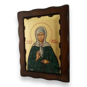 st matrona of moscow icon handmade orthodox