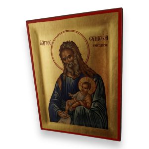st simeon the god receiver icon handmade greek orthodox