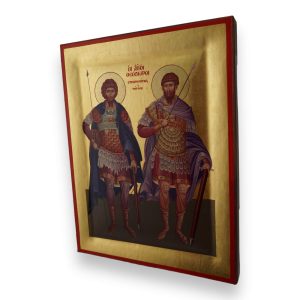 sts theodore tyron and theodore stratelates icon greek orthodox