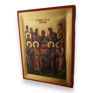 synaxis of the apostles icon handmade greek orthodox