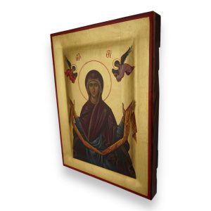 theotokos holy belt icon handmade greek orthodox