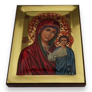 theotokos of kazan icon gold mirror orthodox