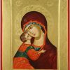 theotokos of vladimir icon polished gold orthodox