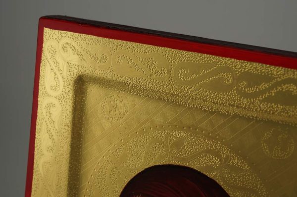 theotokos of vladimir icon polished gold orthodox
