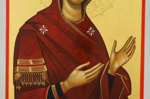 theotokos supplication icon hand painted bulgarian orthodox