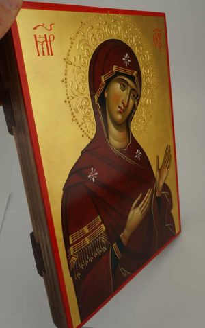 theotokos supplication icon hand painted bulgarian orthodox