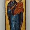 virgin mary hodegetria icon hand painted cretan icon