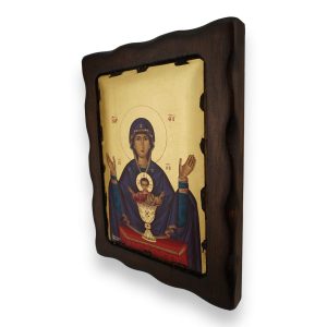 virgin mary inexhaustible cup icon handmade orthodox