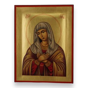 virgin of extreme humility icon handmade greek orthodox