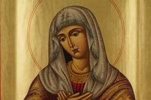 virgin of extreme humility icon handmade greek orthodox