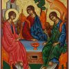 holy trinity rublev icon hand painted greek orthodox