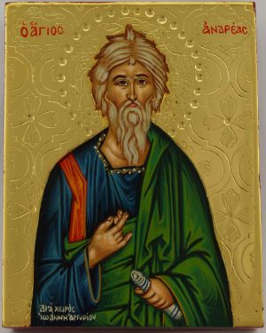 apostle andrew icon hand painted greek orthodox