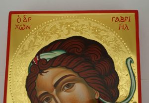 archangel gabriel icon hand painted greek orthodox