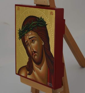 christ crown of thorns icon hand painted orthodox