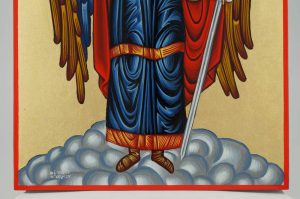 guardian angel icon hand painted greek orthodox
