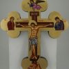 hand painted cross icon crucifix greek orthodox